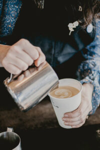 Coffee being poured